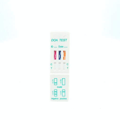 Snabbtest för 3 olika droger. Testkort för provtagning urin